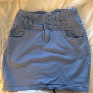 H&M high waist denim skirt